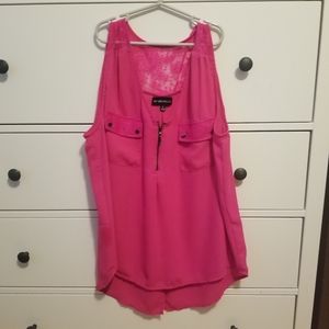 Magenta colored tank top